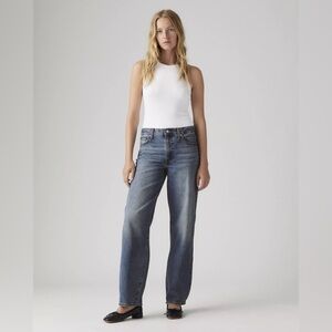 Premium Levi’s Levis Baggy Dad Jeans in dark blue, size 25